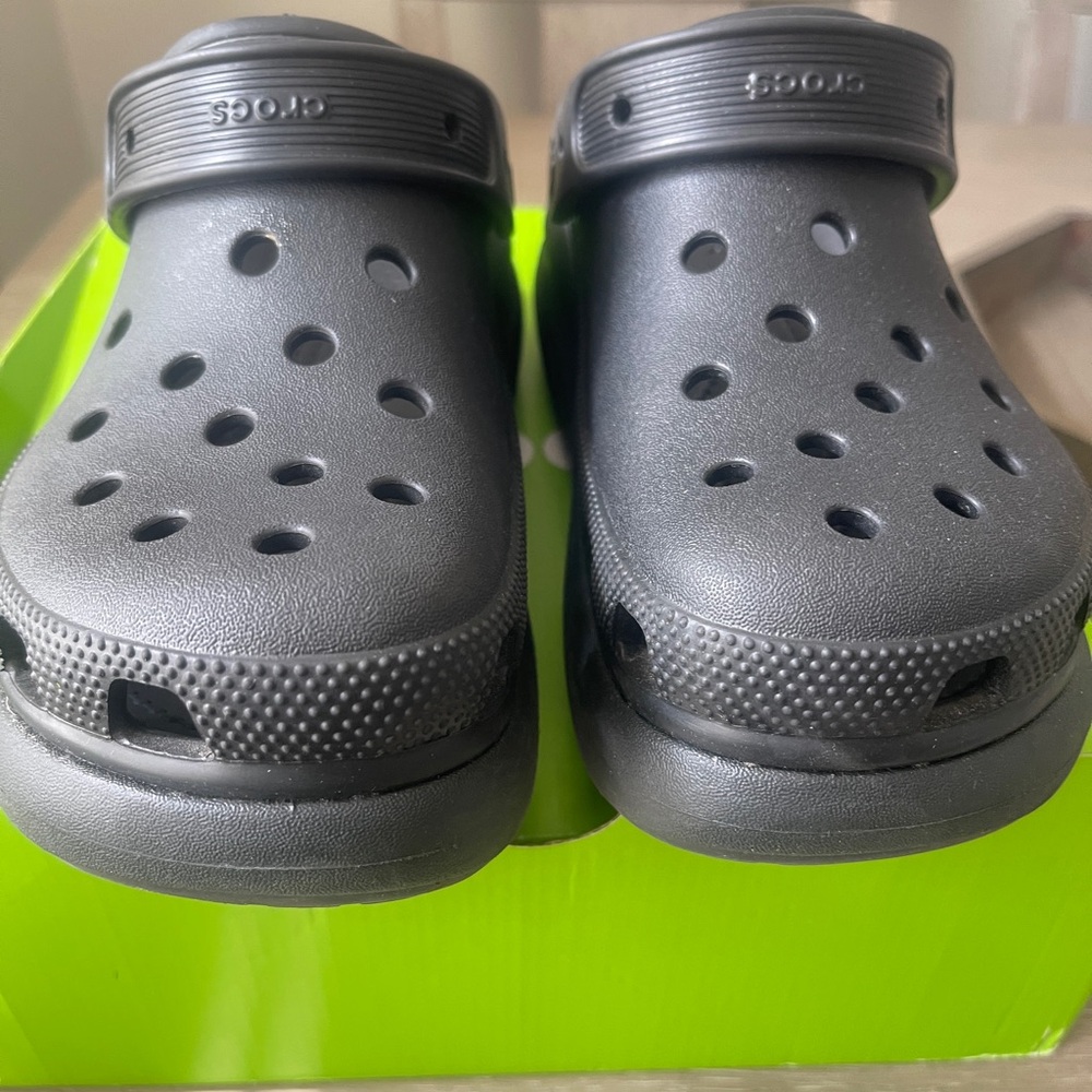 CROCS Classic Black Platform Clogs